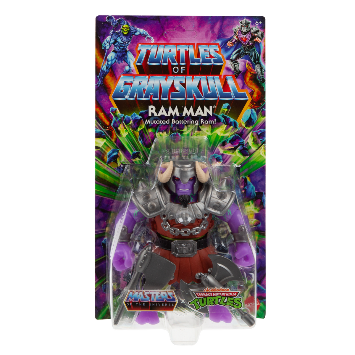 Masters Of The Universe Origins Turtles Of Grayskull Ram Man Action Figure Toy