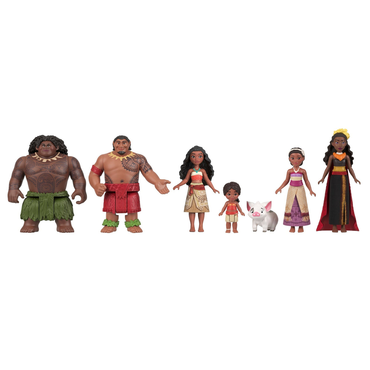 Disney Moana 2 Toys, Moana's Adventure Set With 6 Small Dolls & 2 Accessories