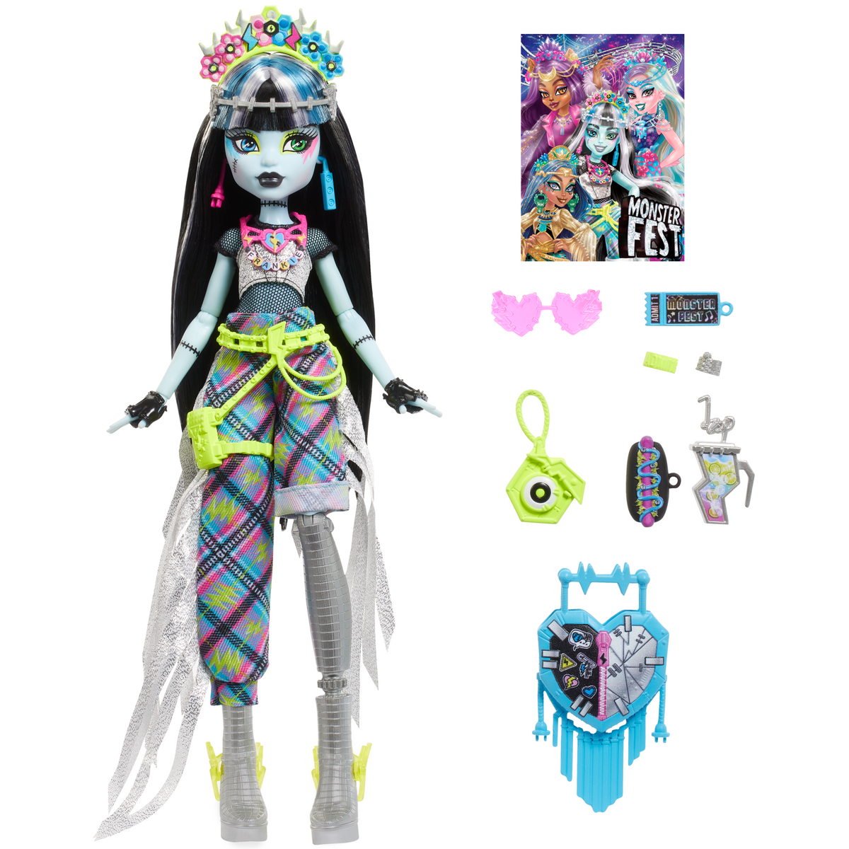 Monster High-Poupée Frankie Stein Monster Fest-Poupée et Accessoires