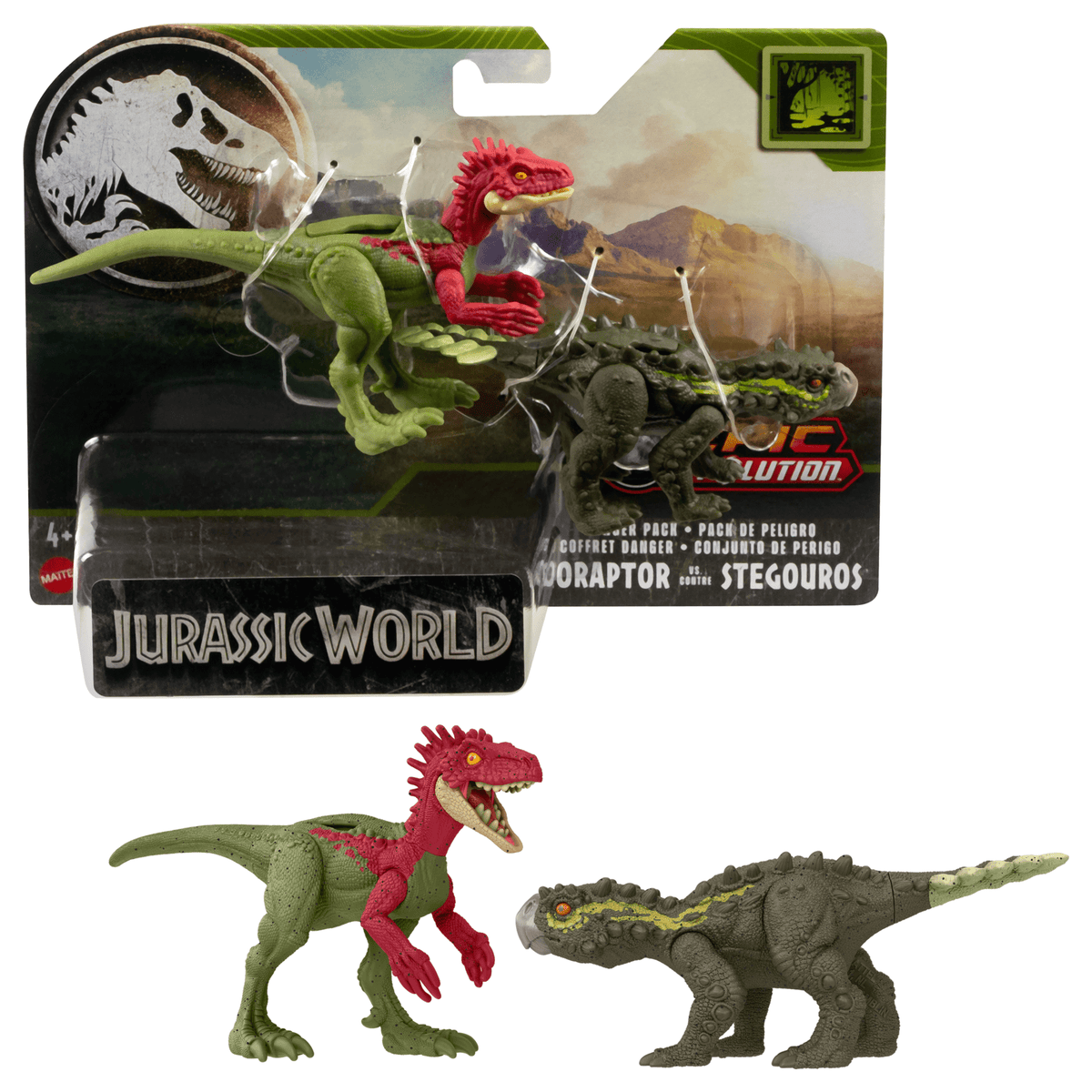Jurassic World  Meute Dangereuse  Éoraptor Contre Stégorous