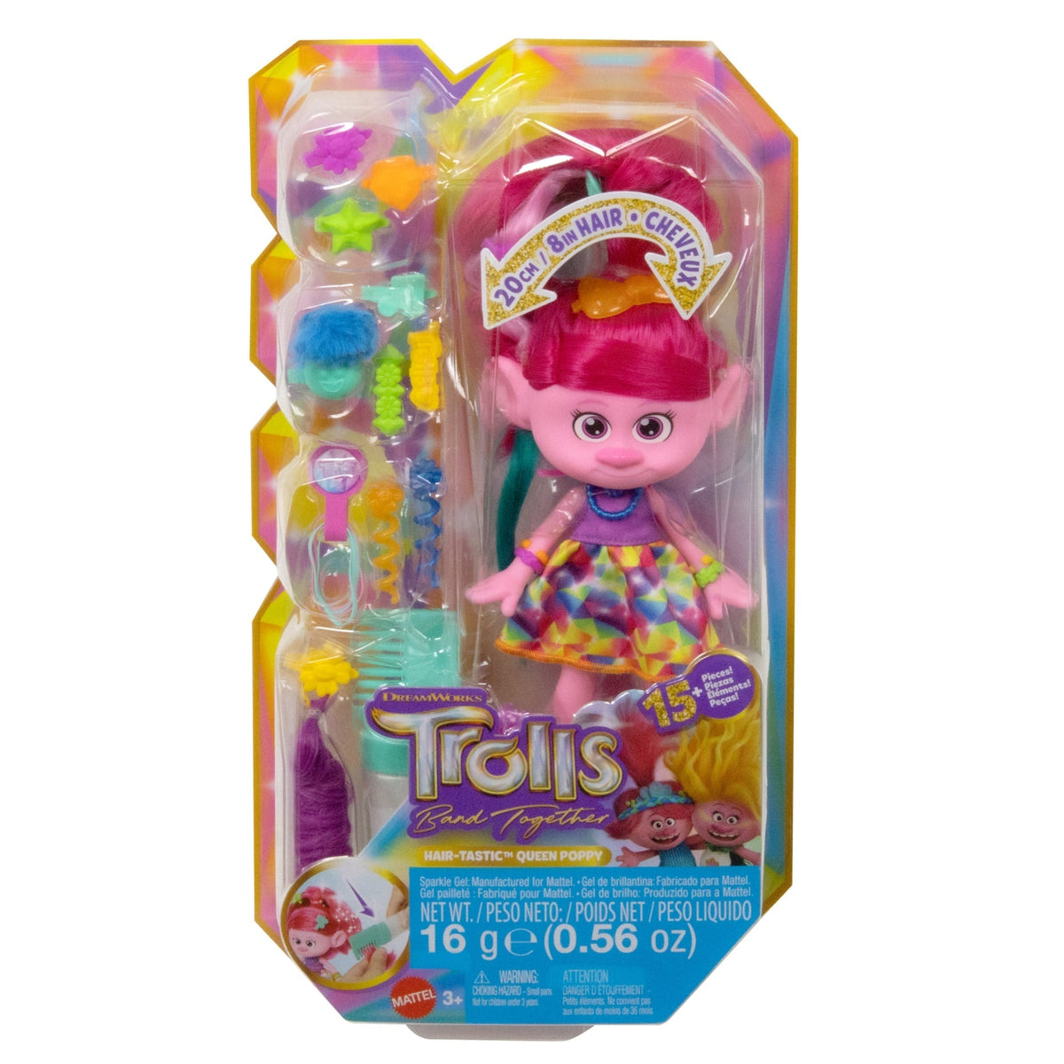 Dreamworks Trolls Band Together Hair-Tastic Queen Poppy