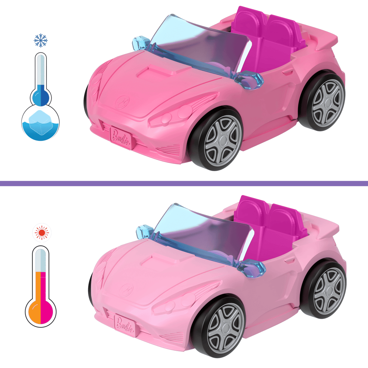 Barbie Mini BarbieLand Vehículo para Muñecas Convertible Rosa