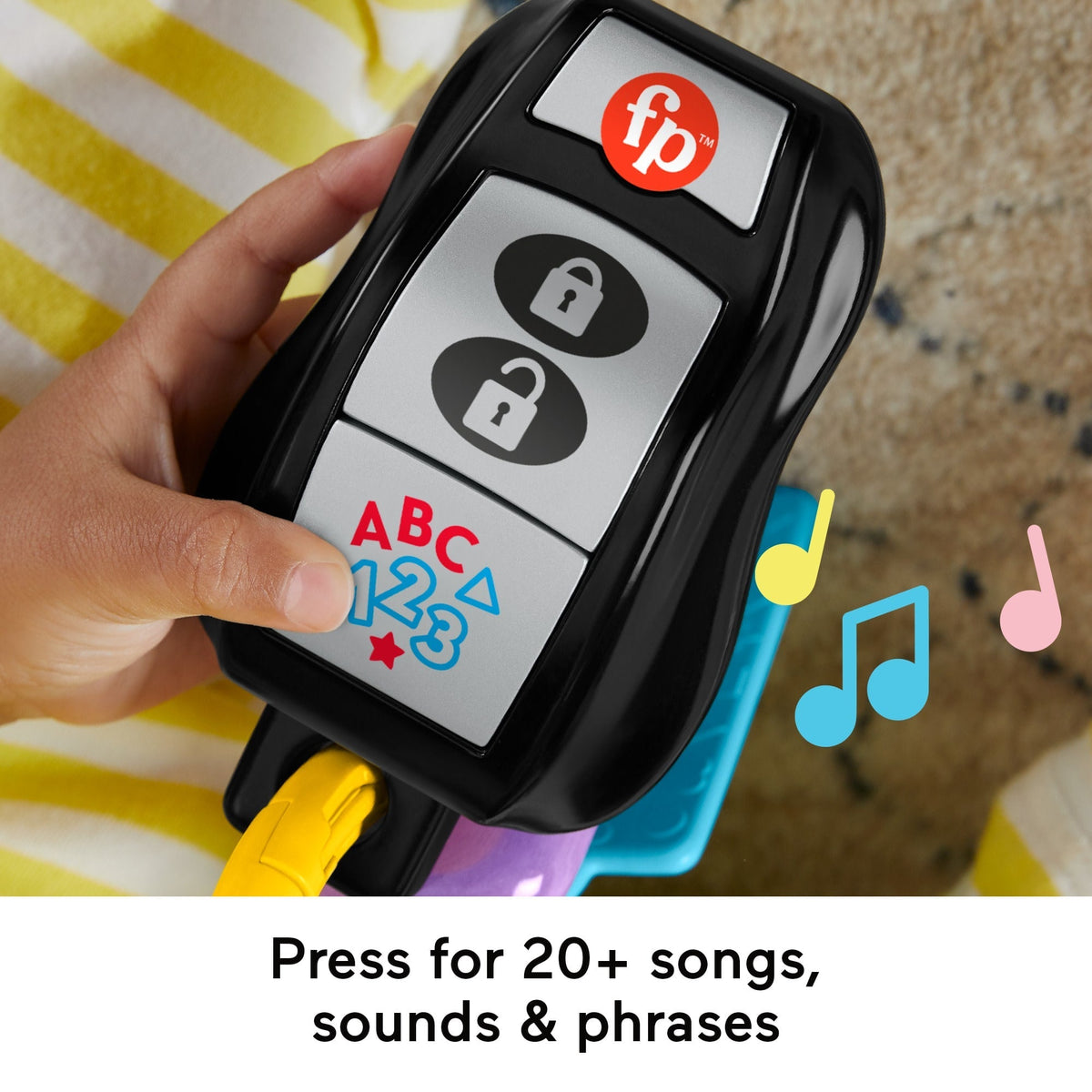 Fisher-Price Laugh & Learn Play & Go Activity Keys Baby & Toddler Musical Learning Toy, Multilanguage Version