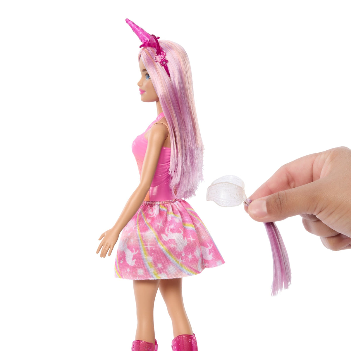 Barbie Fantasia Boneca Saia de Unicórnio de Sonho Rosa