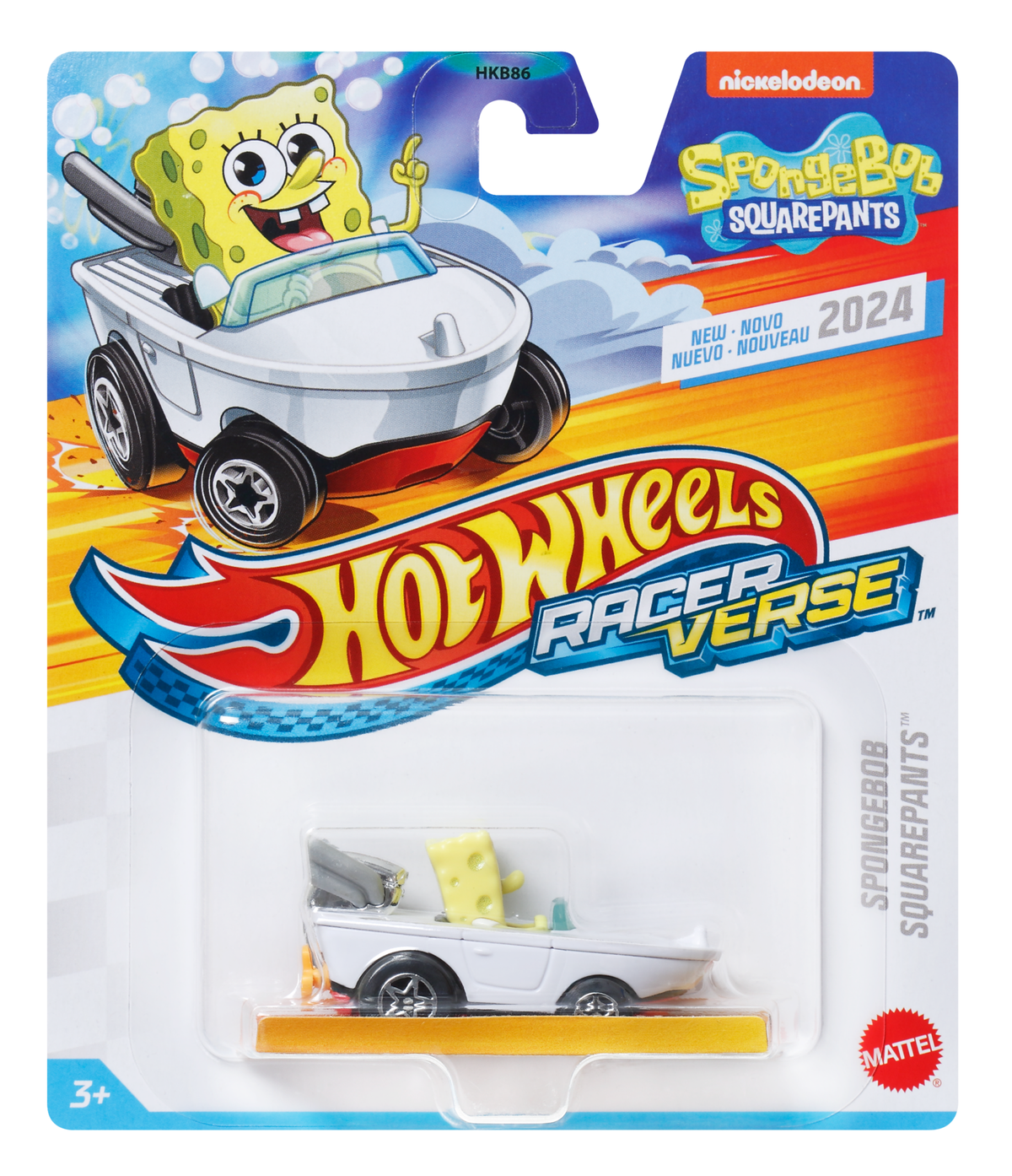 Hot Wheels RacerVerse Veículo de Brinquedo Bob Esponja