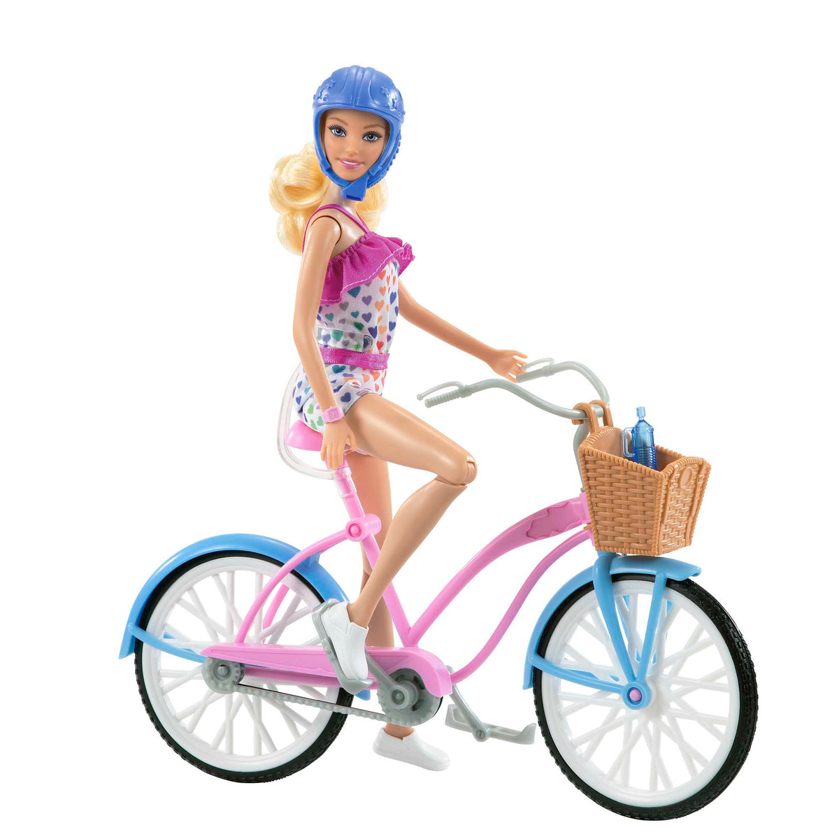 Barbie Conjunto de Brinquedo Bicicleta com Boneca