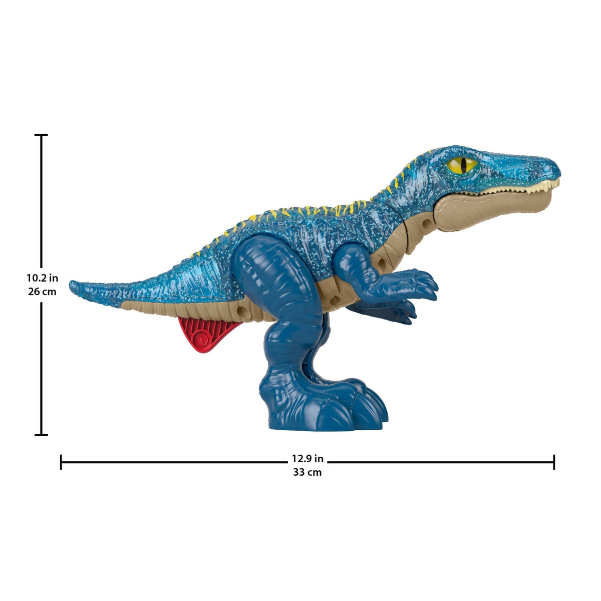 Imaginext Jurassic World Growl & Glow Baryonyx Dinosaur Toy With Lights Sounds & Chomping Action