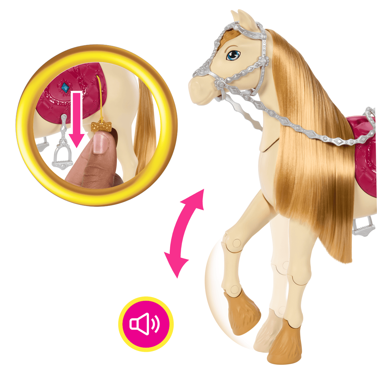 Barbie Detetive A Grande Corrida de Cavalos Conjunto de Brinquedo Cavalo com o Acessório