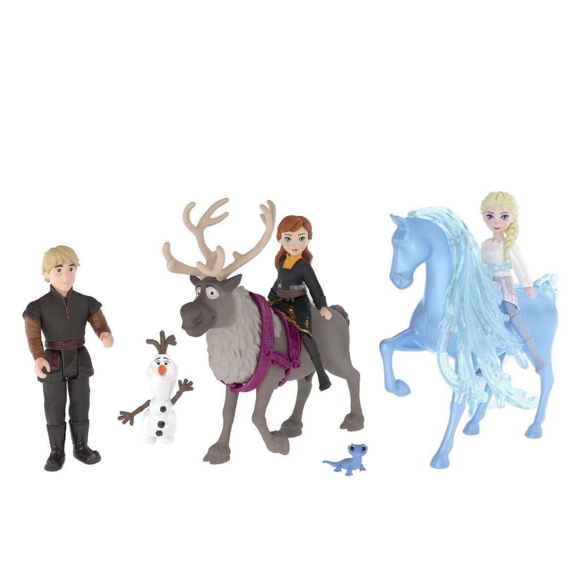 Disney Frozen Fashions & Friends Set With 3 Dolls, 4 Friend Figures And 4 Fashions