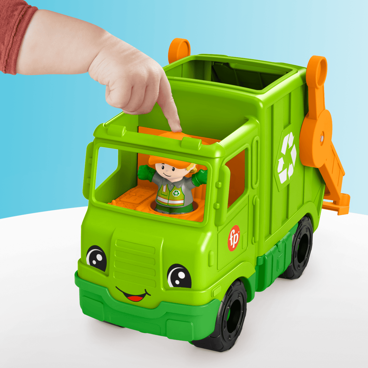 Fisher-Price  Little People  Camion de Recyclage Musical, 5Éléments