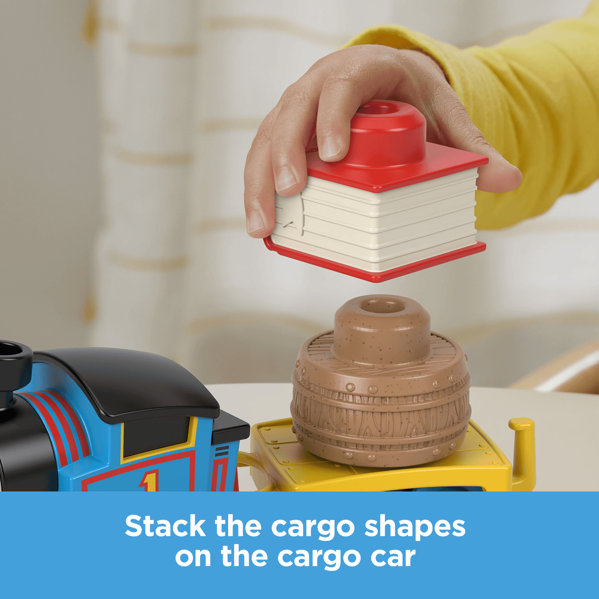 Thomas & Friends My First Thomas Push-Along Toy Train With Stacking Cargo For Toddlers