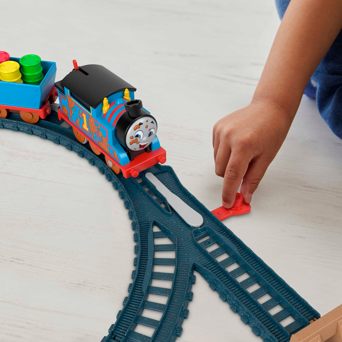 Thomas And Friends Muddy Adventure Train Set, Bumpy Track Set With Motorized Thomas Engine