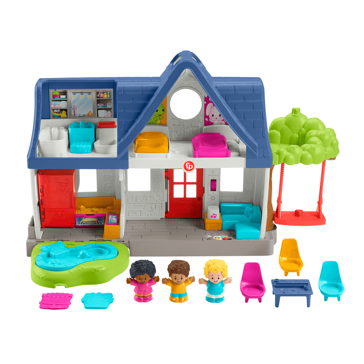 Little People Juguete para Bebés Casita de los Amigos