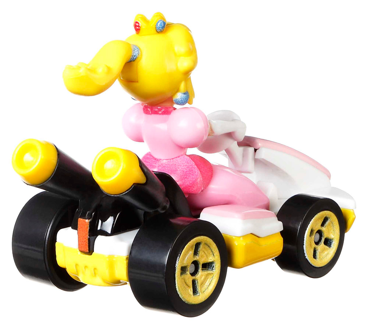 Hot Wheels Mario Kart Veículo de Brinquedo Kart Padrão Princesa Peach
