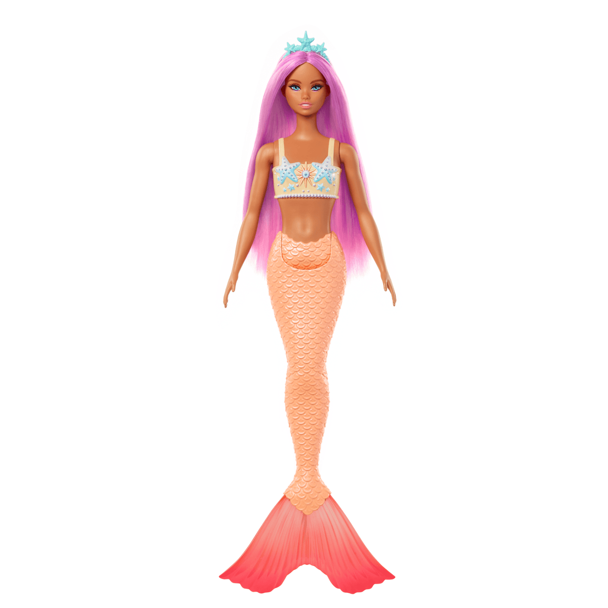 Barbie Fantasía Muñeca Sirena Cabello Morado