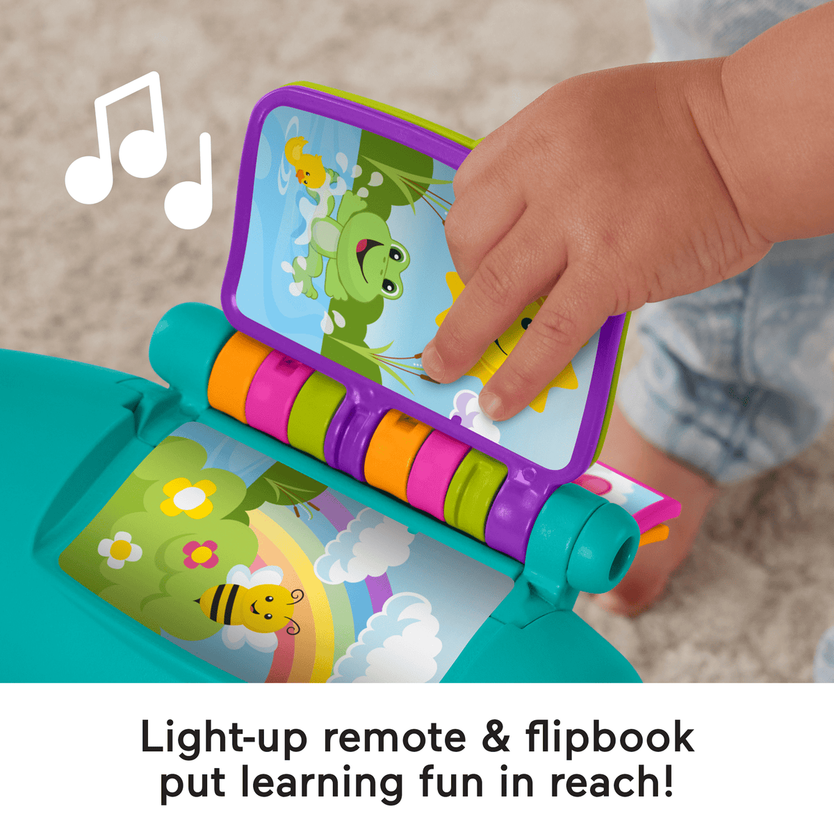 Fisher-Price Laugh & Learn Smart Stages Chair Teal Electronic Learning Toy For Toddlers, Multilanguage Version