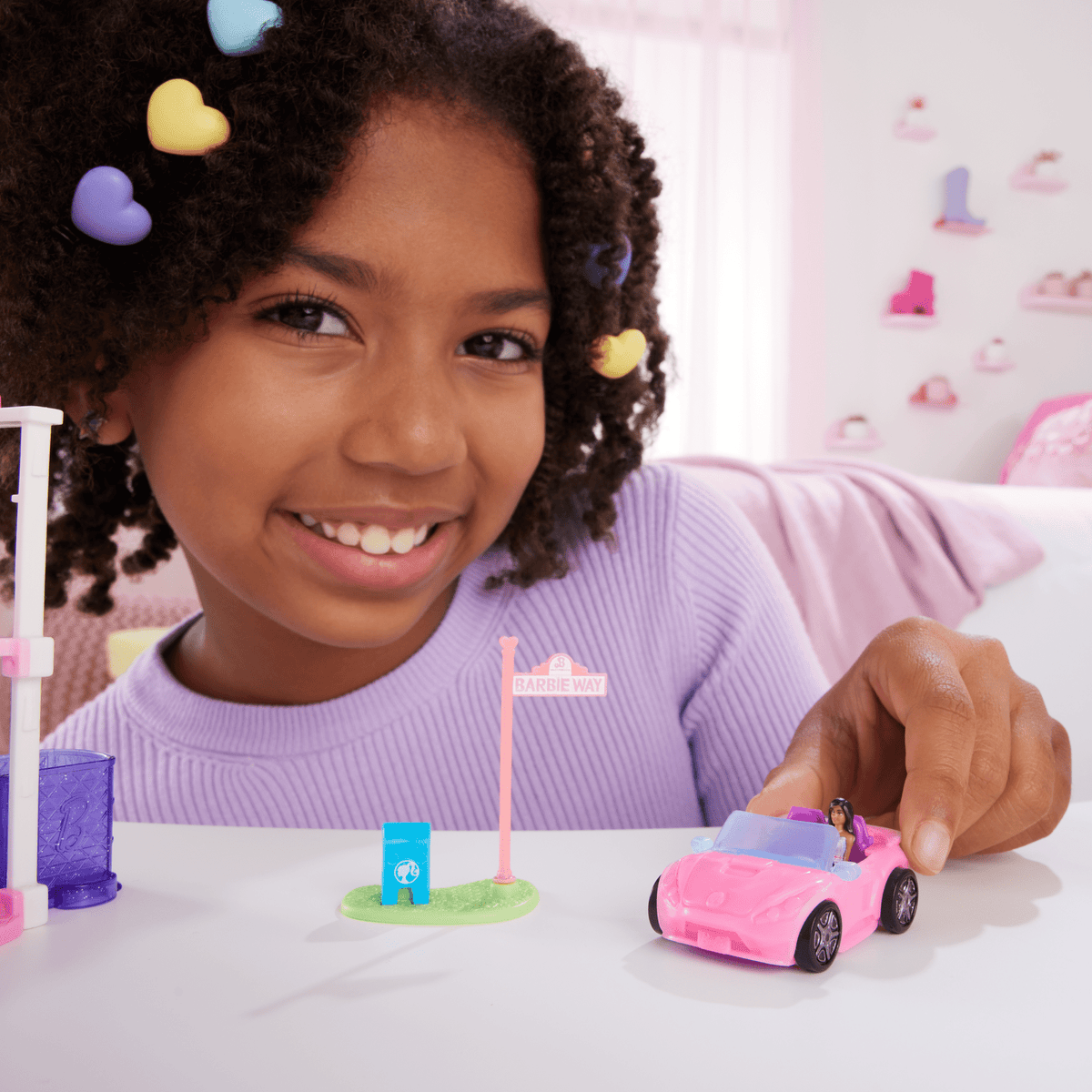 Barbie-Décapotable Mini-Barbieland-Coffret Véhicule et Poupée