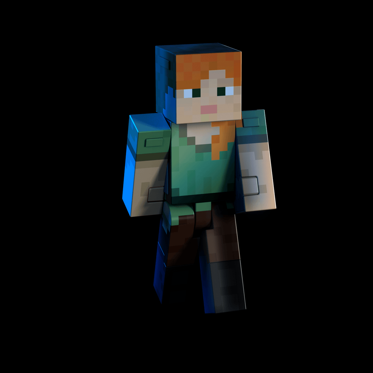 Minecraft  Niveau Diamant  Figurine Articulée  Alex, 13,87Cm