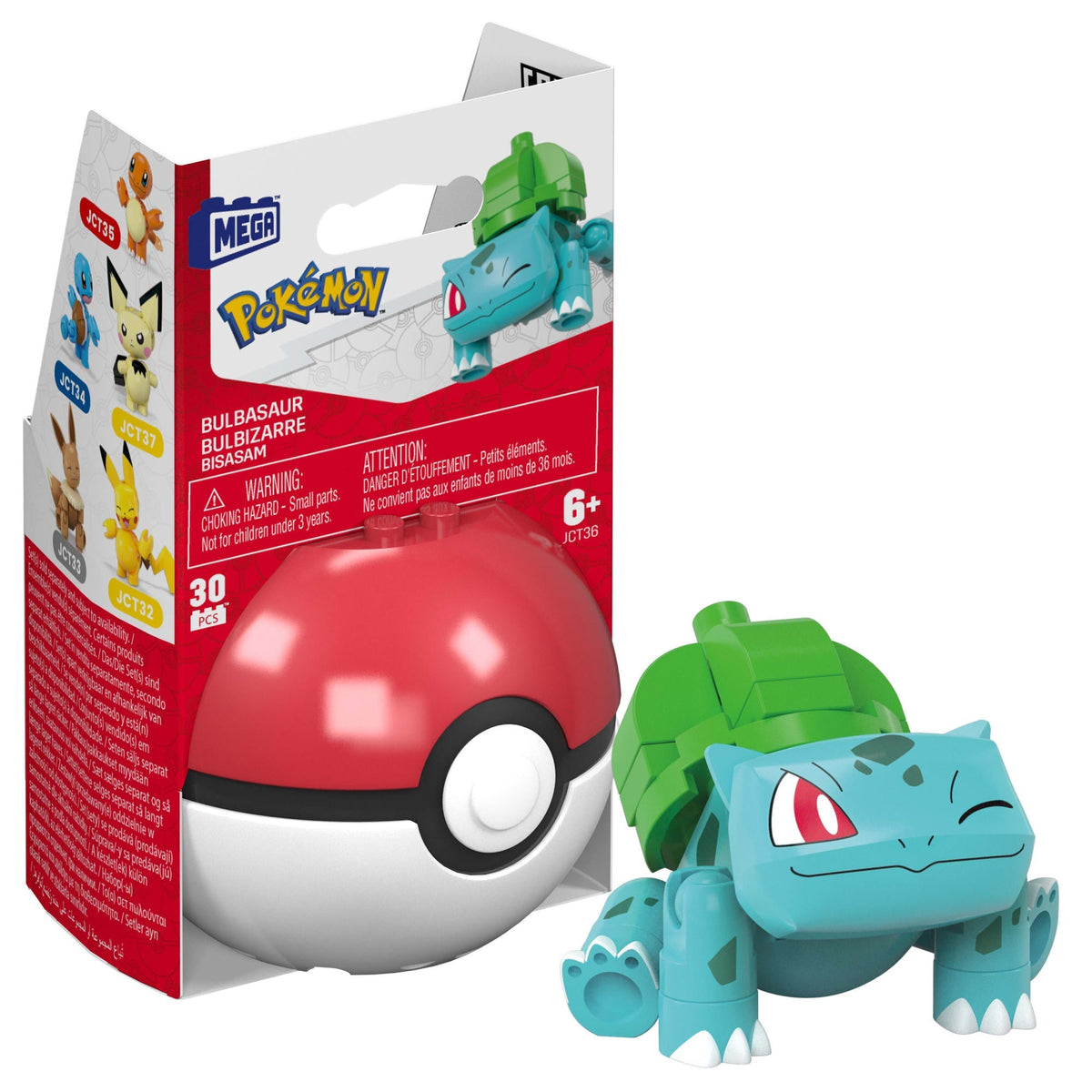 MEGA Pokémon Jogo de Construção Pokébola Colecionável Bulbasaur
