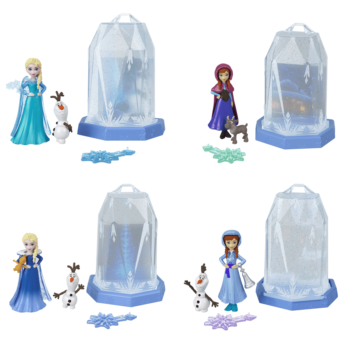 Disney Frozen Ice Reveal Surprise Small Doll With Ice Gel, Character Friend & Play Pieces (Dolls May Vary)