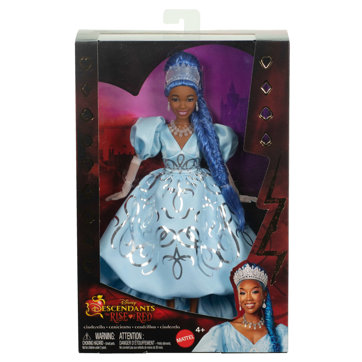 Disney Descendants: The Rise Of Red  Queen Cinderella Fashion Doll With Movie-inspired Royal Gown & Accessories