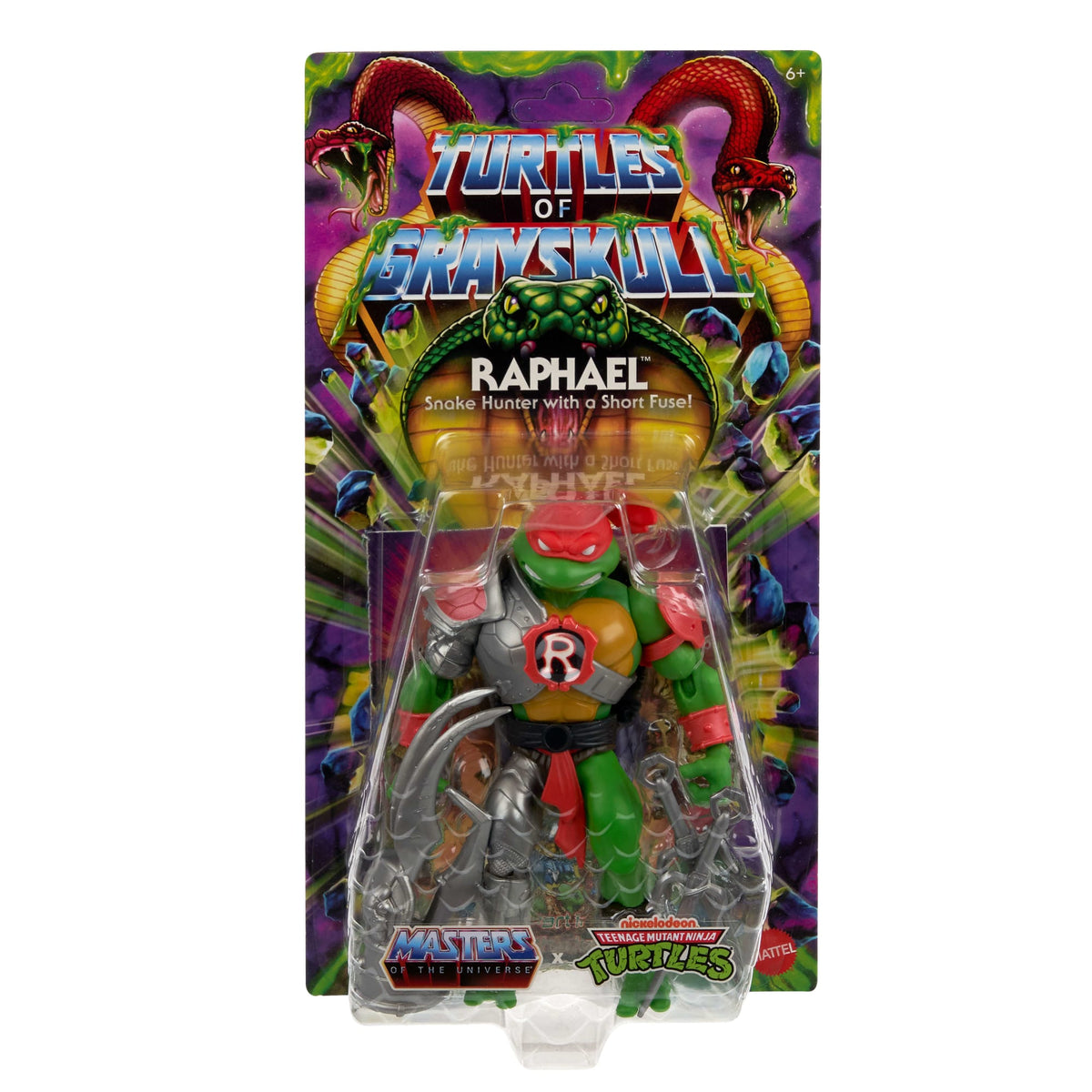 Masters of the Universe Turtles of Grayskull Figura de Acción Raphael de 5.5 pulgadas
