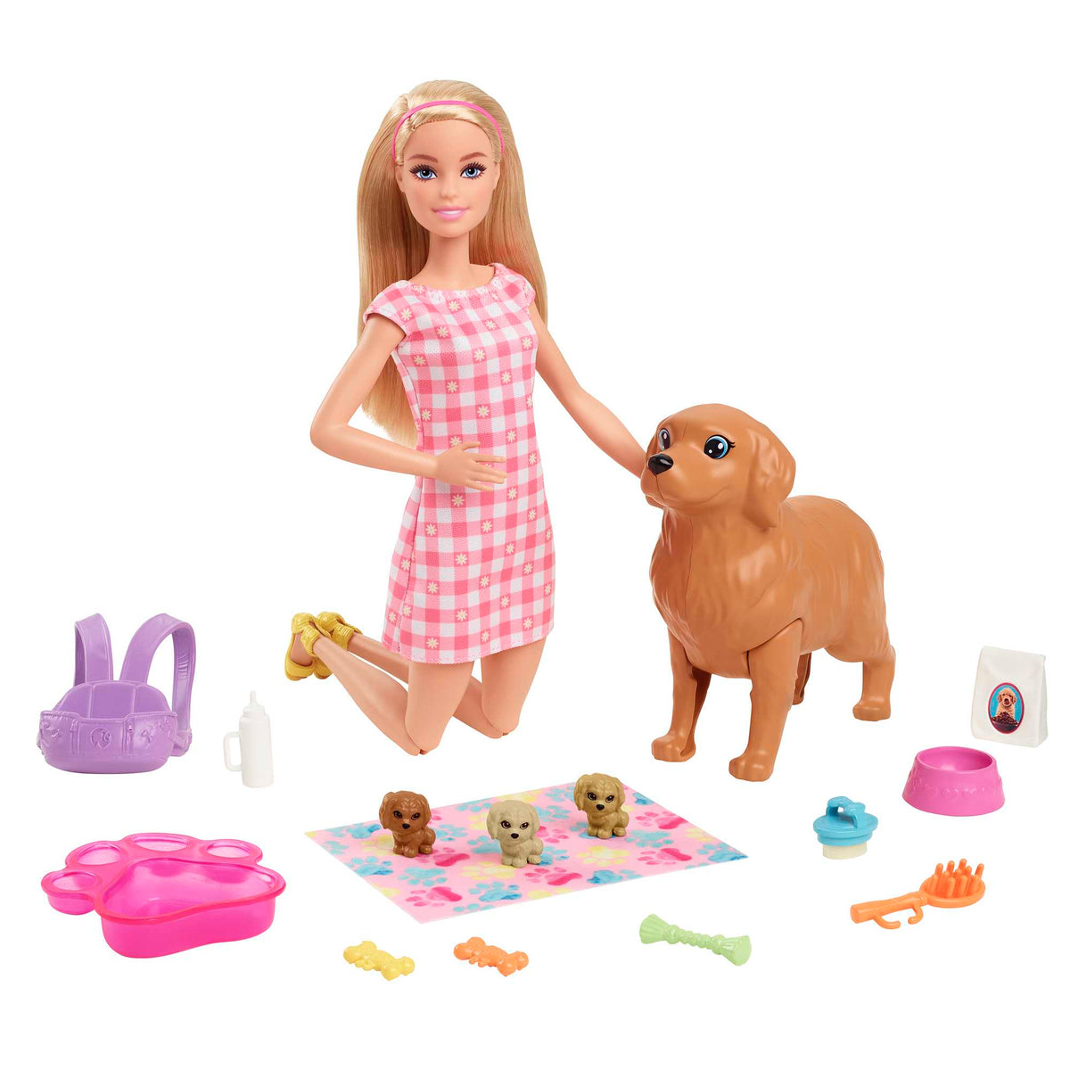 Barbie Set de Juego Cachorros Recién Nacidos