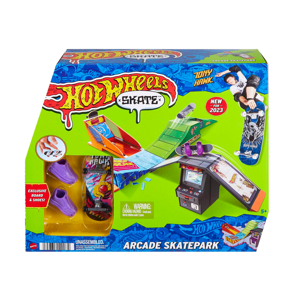 Hot Wheels Skate Pista de Juguete Set Arcade