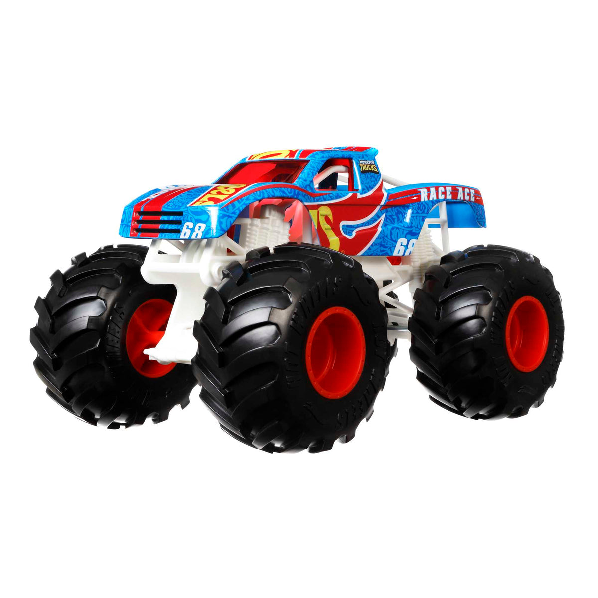 Hot Wheels Monster Trucks Vehículo de Juguete Race Ace Escala 1:24