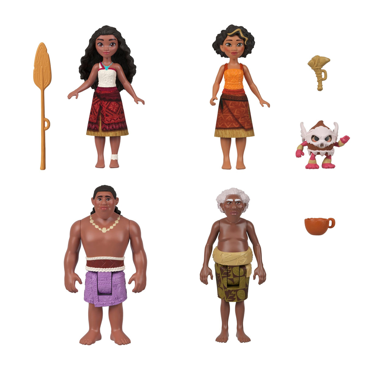 Disney Moana 2 Coffret de Jeu Équipage du Canoë de Moana