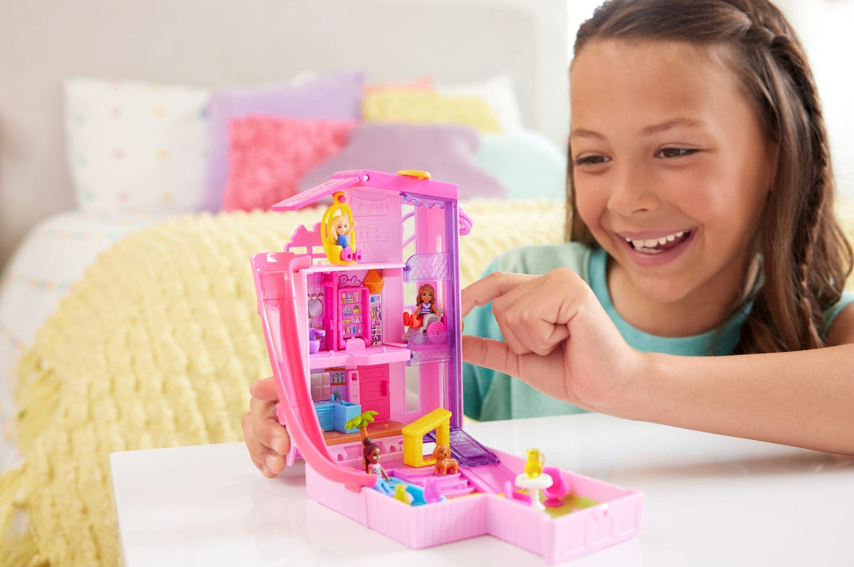 Polly Pocket Set de Juego Compacto Mundo Sorpresa Barbie
