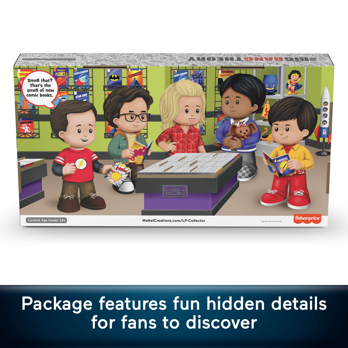 Little People Collector The Big Bang Theory TV Show Special Edition Set, 5 Figures