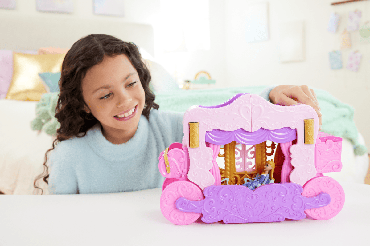 Princesses Disney-Calèche et Château-Coffret Avec Poupée Aurore