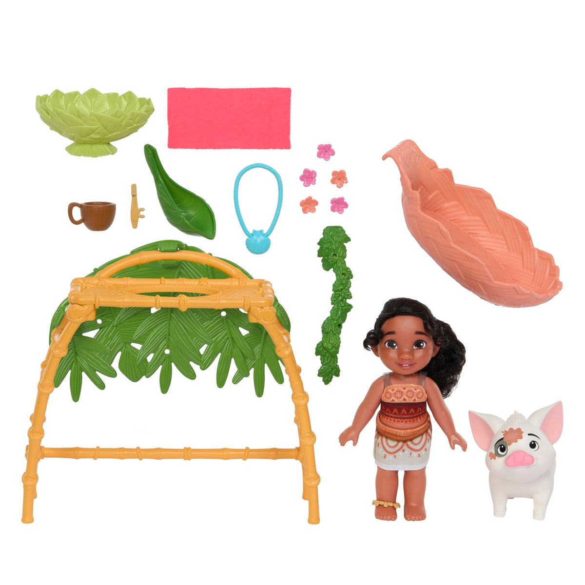 Disney Moana 2 Coffret de Jeu Plaisirs du Bain de Simea et Pua