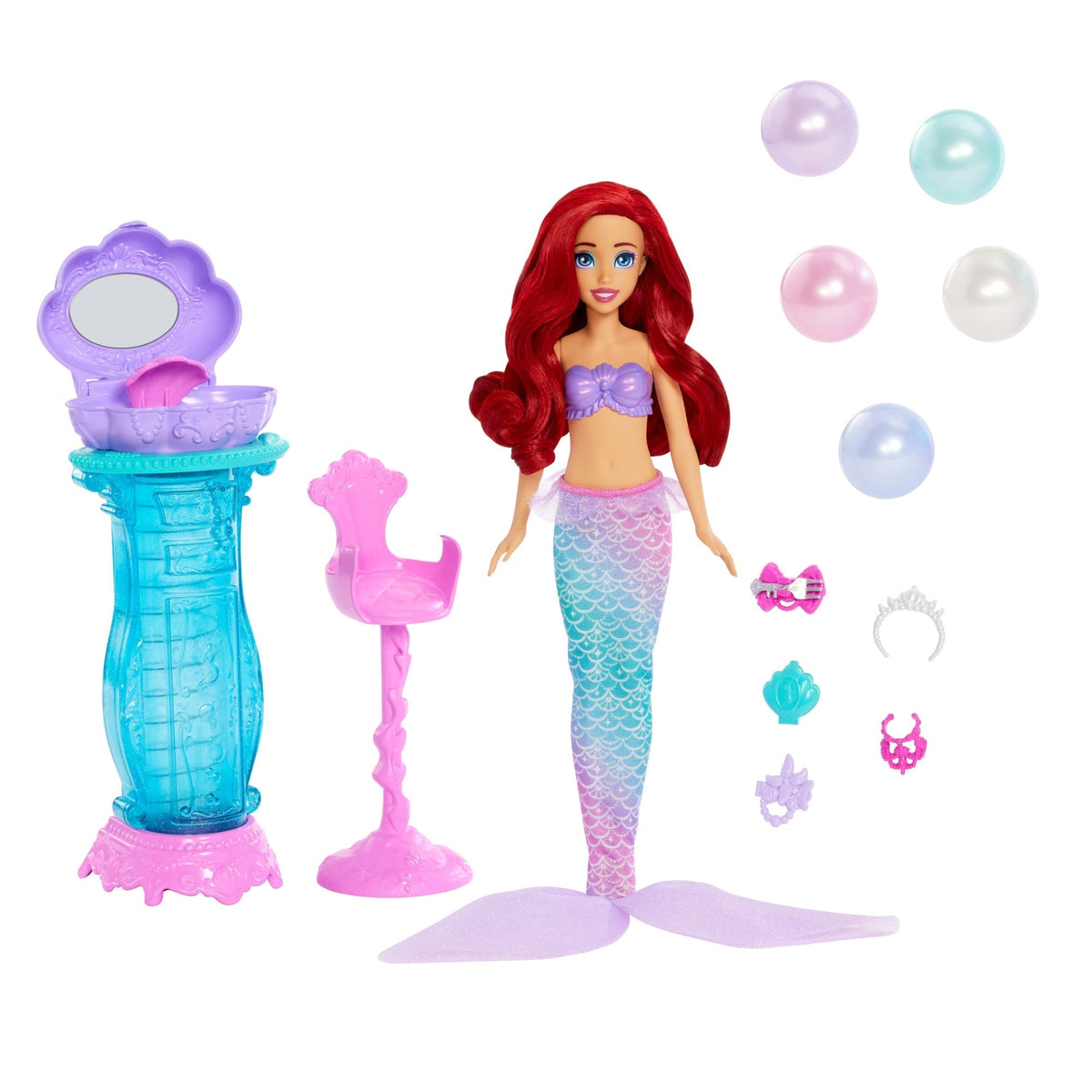 Princesses Disney  Poupée et Accessoire  Ariel Coiffeuse Mystère