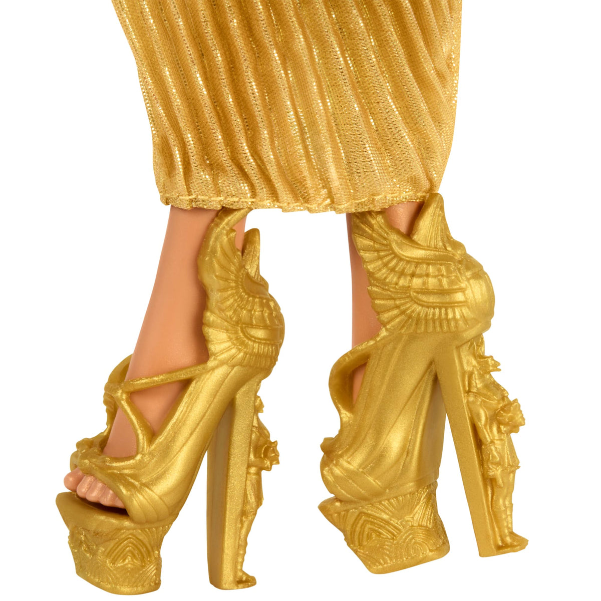 Monster High Howliday Winter Edition Cleo De Nile Collectible Doll in Golden Gown With Fringe Shawl