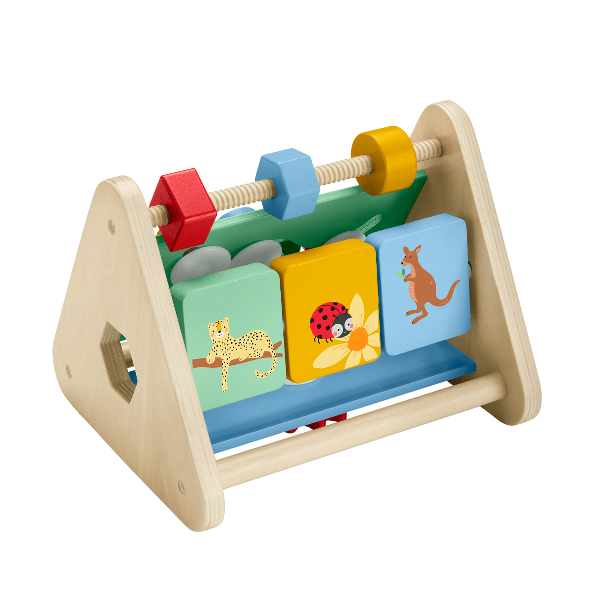 Fisher-Price Brinquedo para Bebês Triângulo de Atividades de Madeira