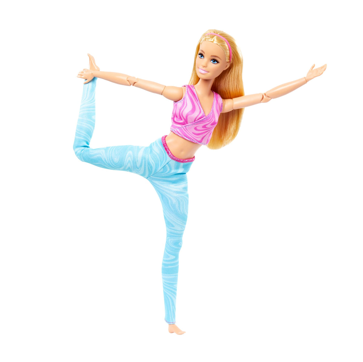 Barbie-Barbie Fitness-Poupée Blonde Articulée Avec Tenue Amovible