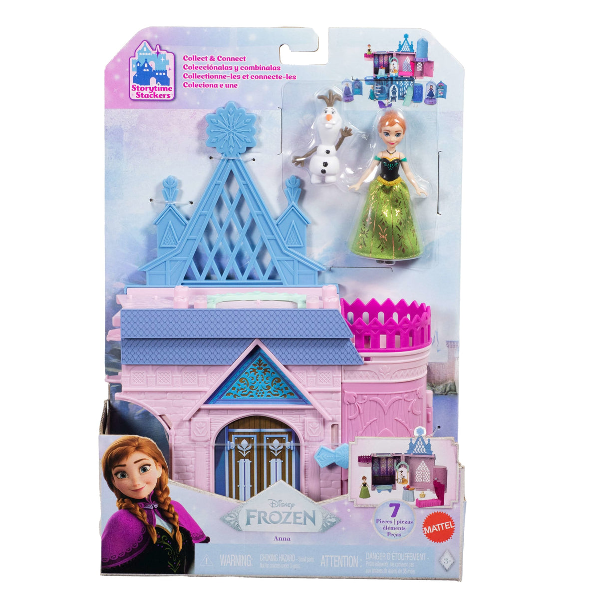 Disney Frozen Casa de Muñecas Castillo de Anna Apilable