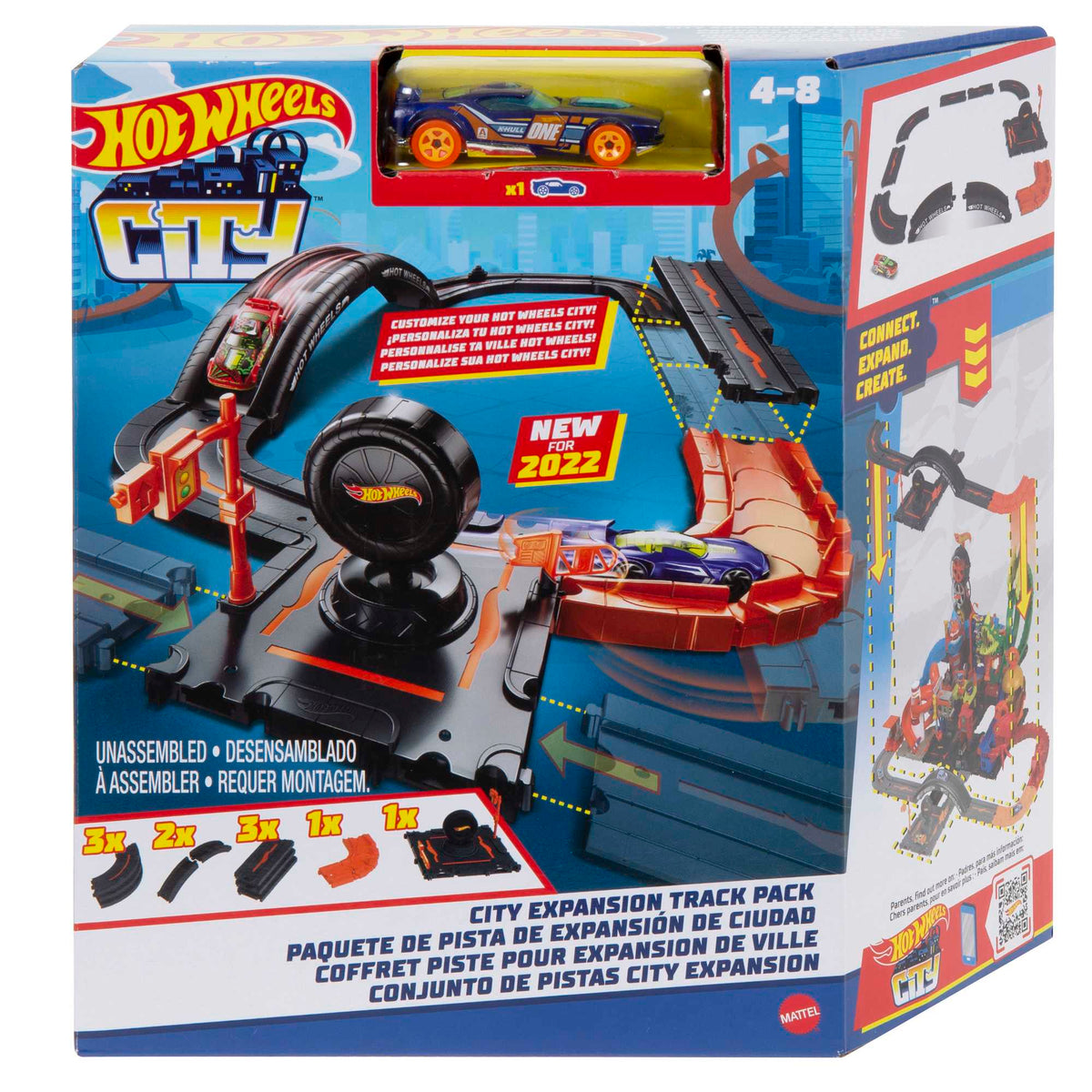 Hot Wheels City Pista de Juguete Paquete para Construcción