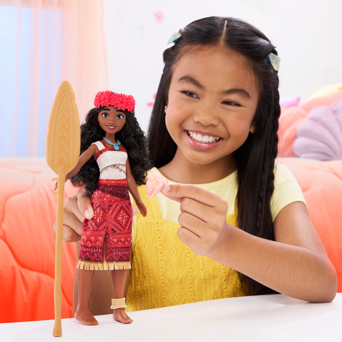 Disney Moana 2 Singing Adventure Moana Doll & Accessories, Sings “We’re Back” in English