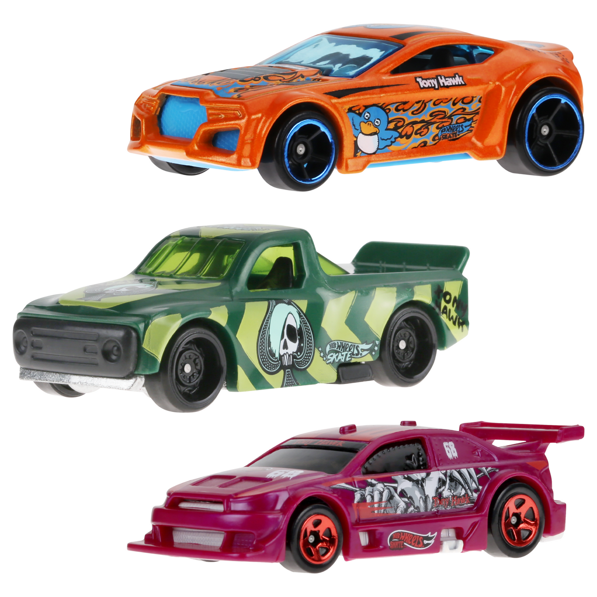 Hot Wheels Skate Vehículo de Juguete Patineta de Colección SOLDIER GRIND™ + DRAFTNATOR ™ con Diecast