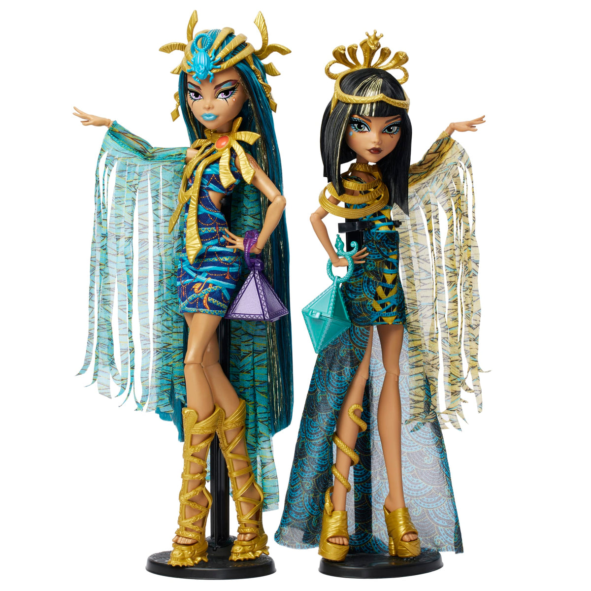 Monster High Mummy Majesties Cleo And Nefera De Nile Collectible Doll Two-Pack