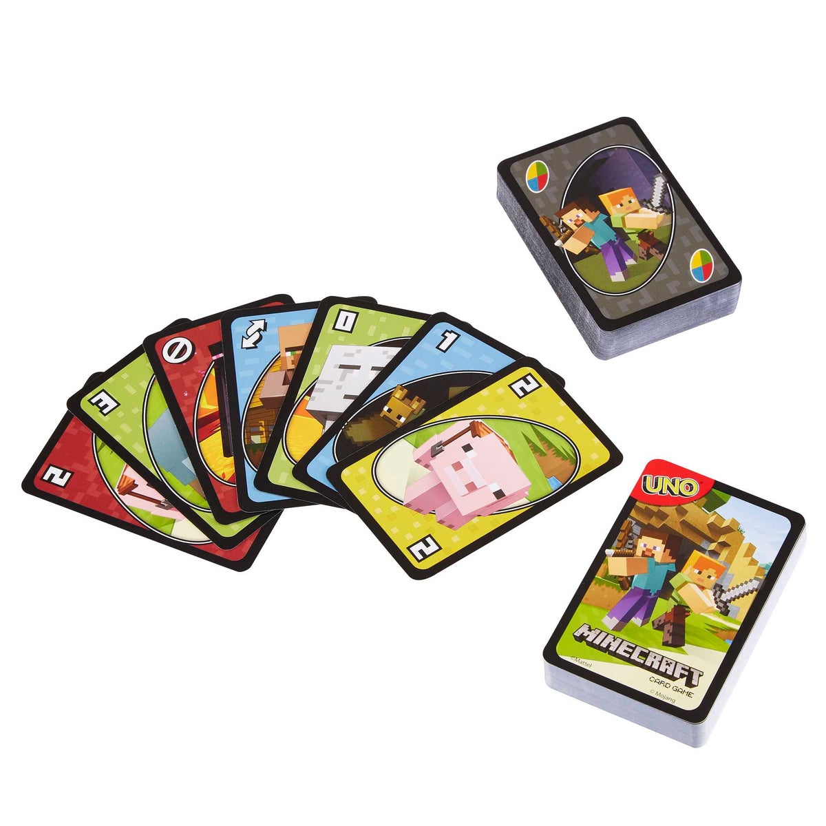 UNO Juego de Cartas Minecraft