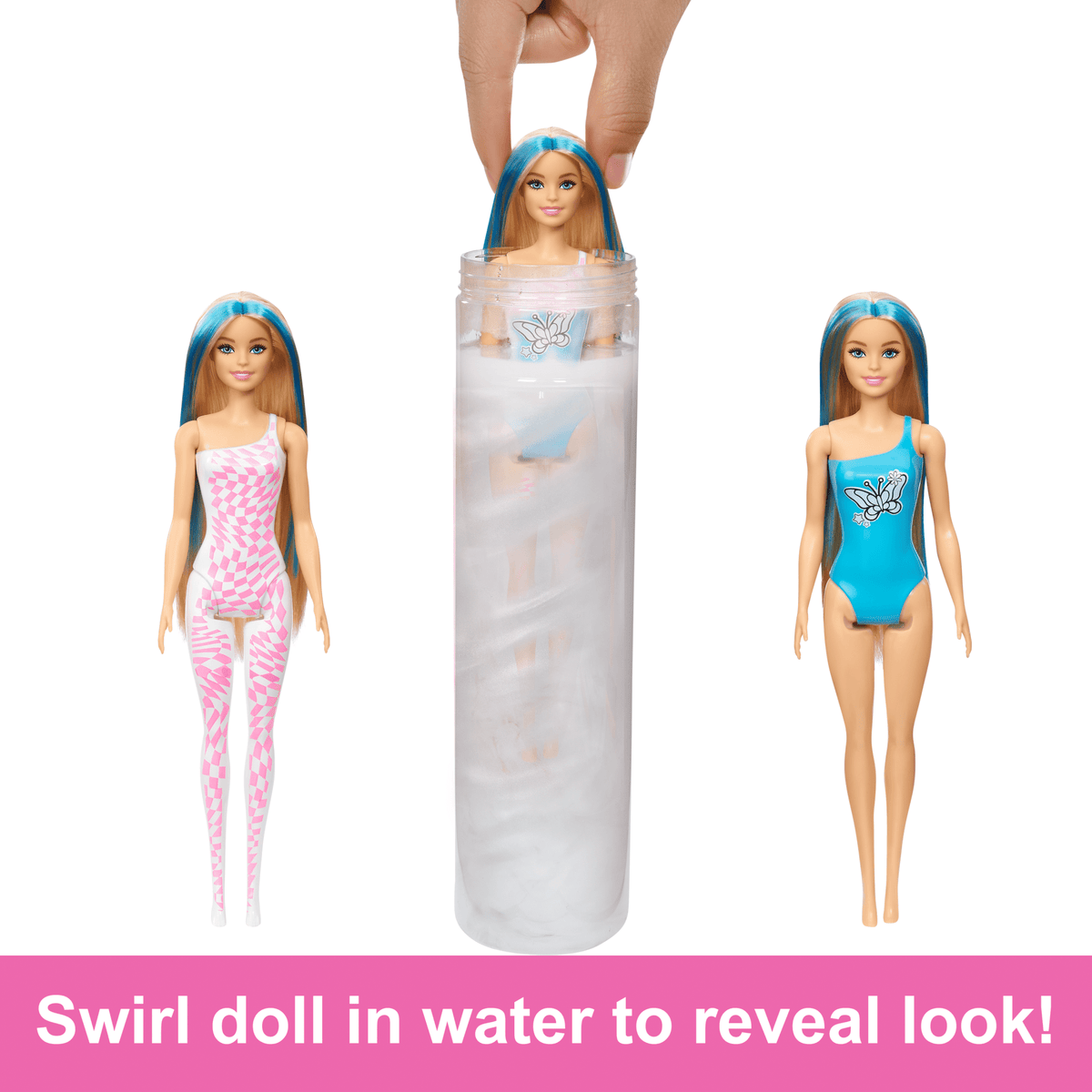 Barbie Color Reveal Groovy-Themed Series Doll & Accessories With 6 Surprises, Color-Change Bodice