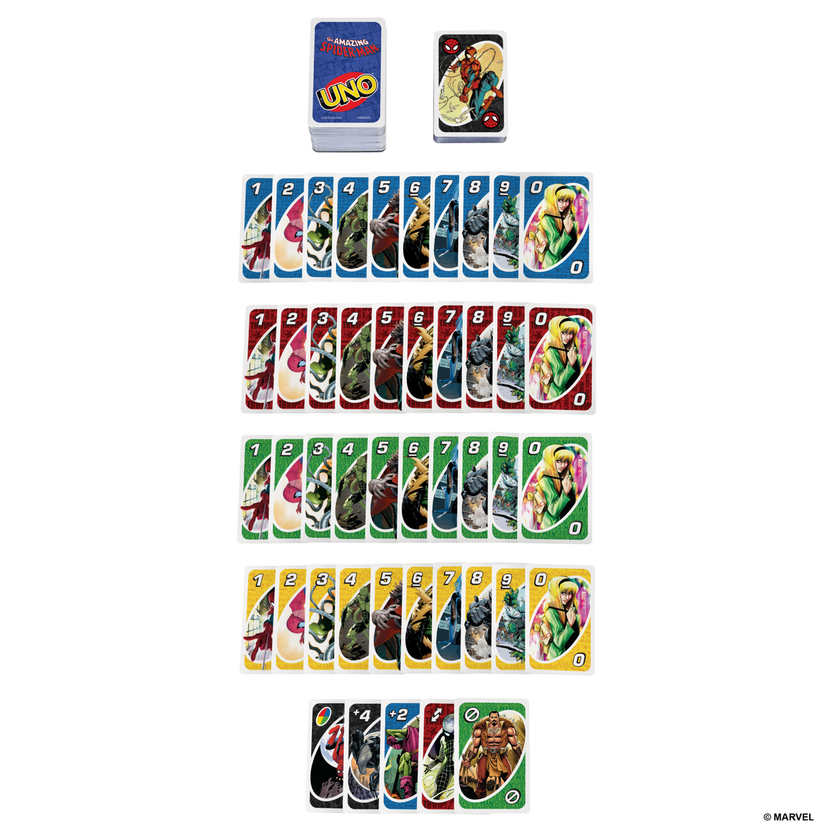 UNO Jogo de Cartas Marvel Spider-Man