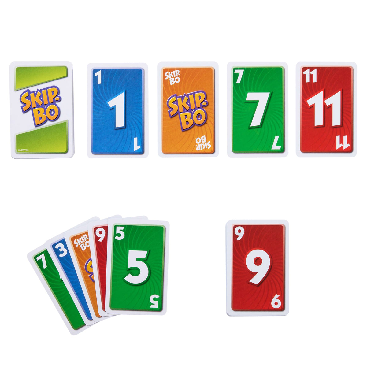 Mattel Games Juego de Cartas Skip-Bo