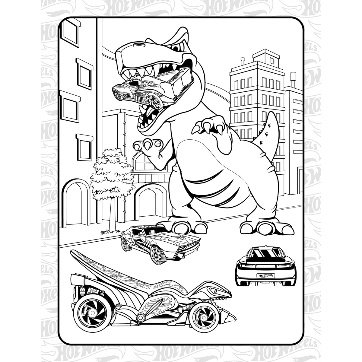 Hot Wheels: Giant Coloring Book