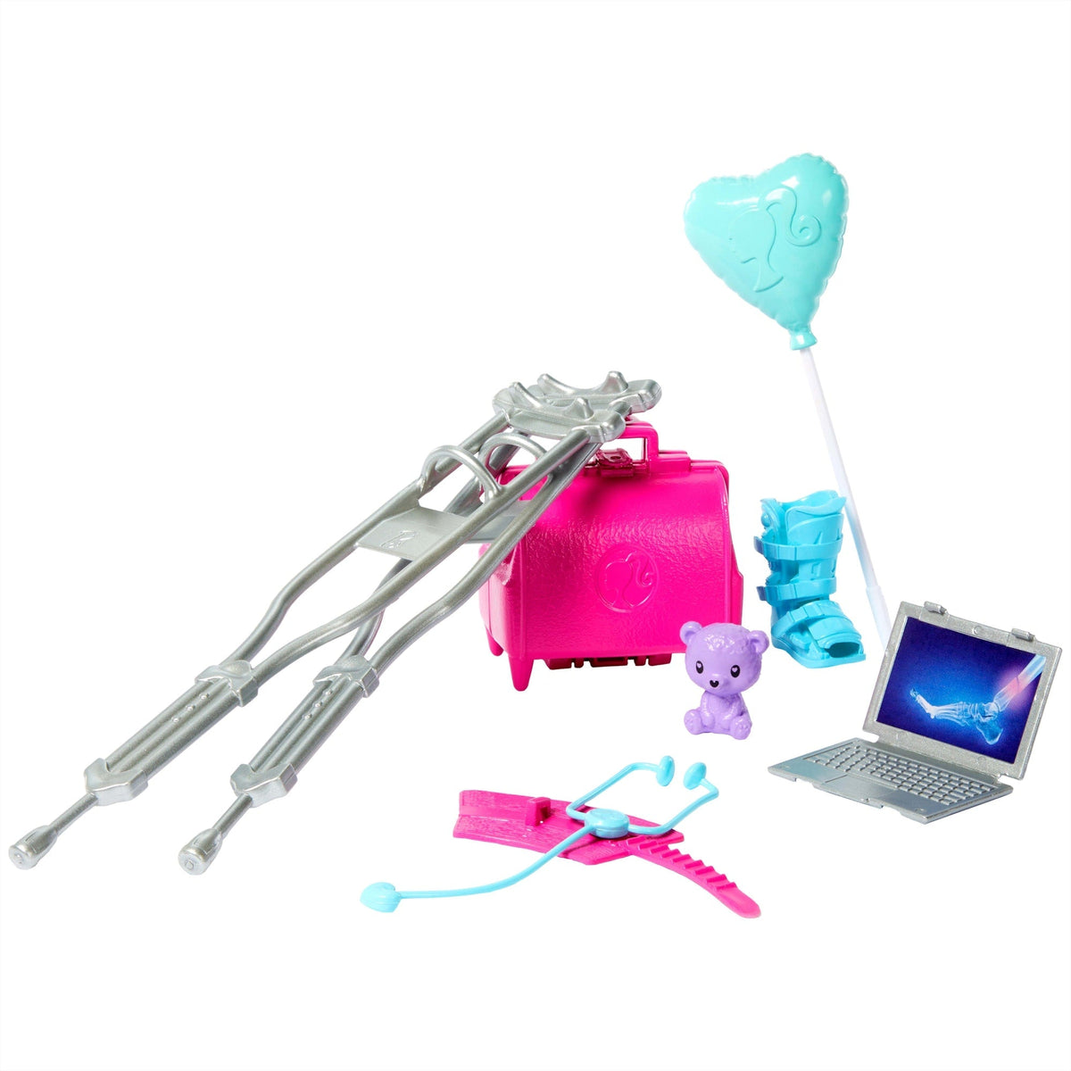 Barbie World  Coffret Médical, 10Accessoires Pour Poupée
