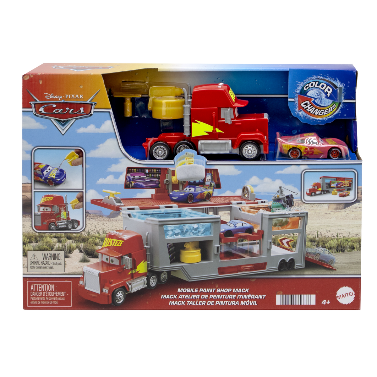 Disneypixar Cars-Coffret Mack Atelier de Peinture Itinérant